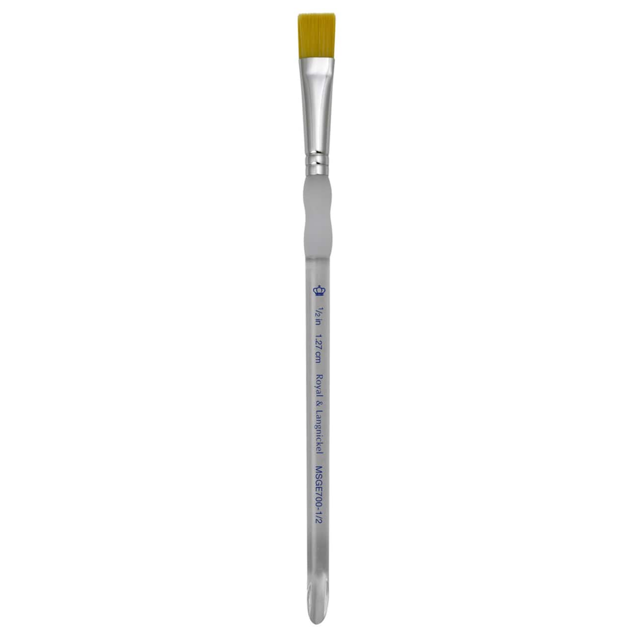 12 Pack: Royal & Langnickel® Soft-Grip™ Golden Taklon Short Handle Glaze Wash Brush